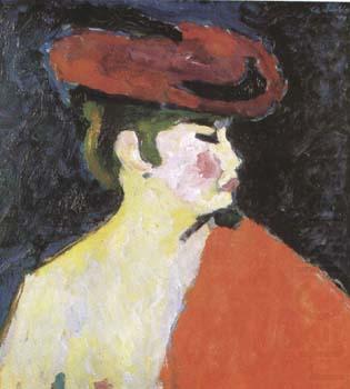 The Red Shawl (mk09), Alexei Jawlensky